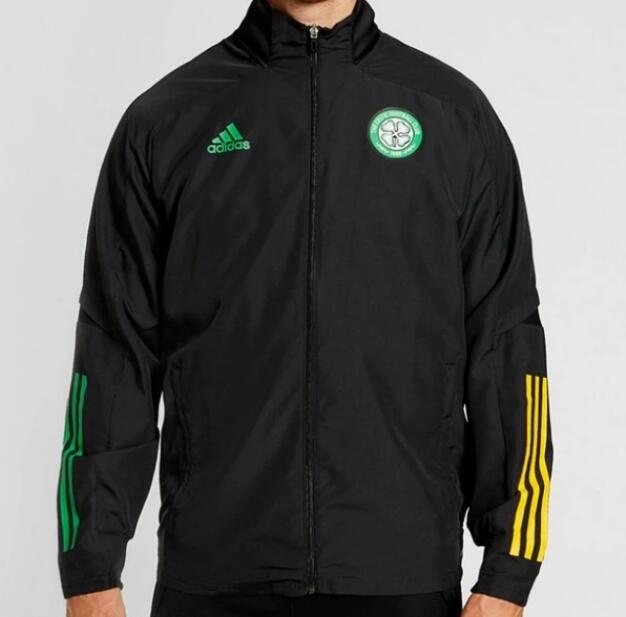 Celtic Black Hoodie Windbreaker Jacket 2020/21